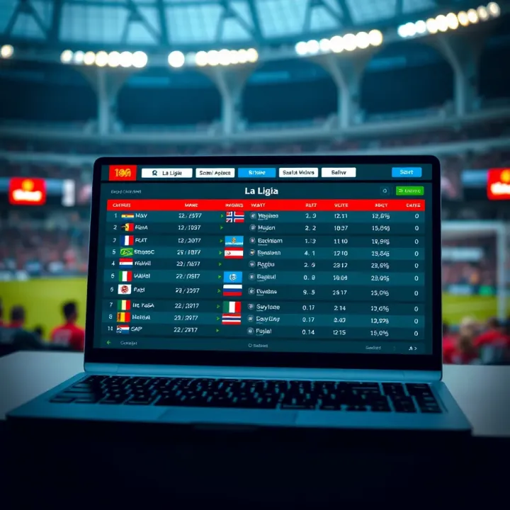 Yipeebet Platform Showing La Liga Match Schedule and Betting Details Yipeebet platform displaying La Liga match schedule and betting options
